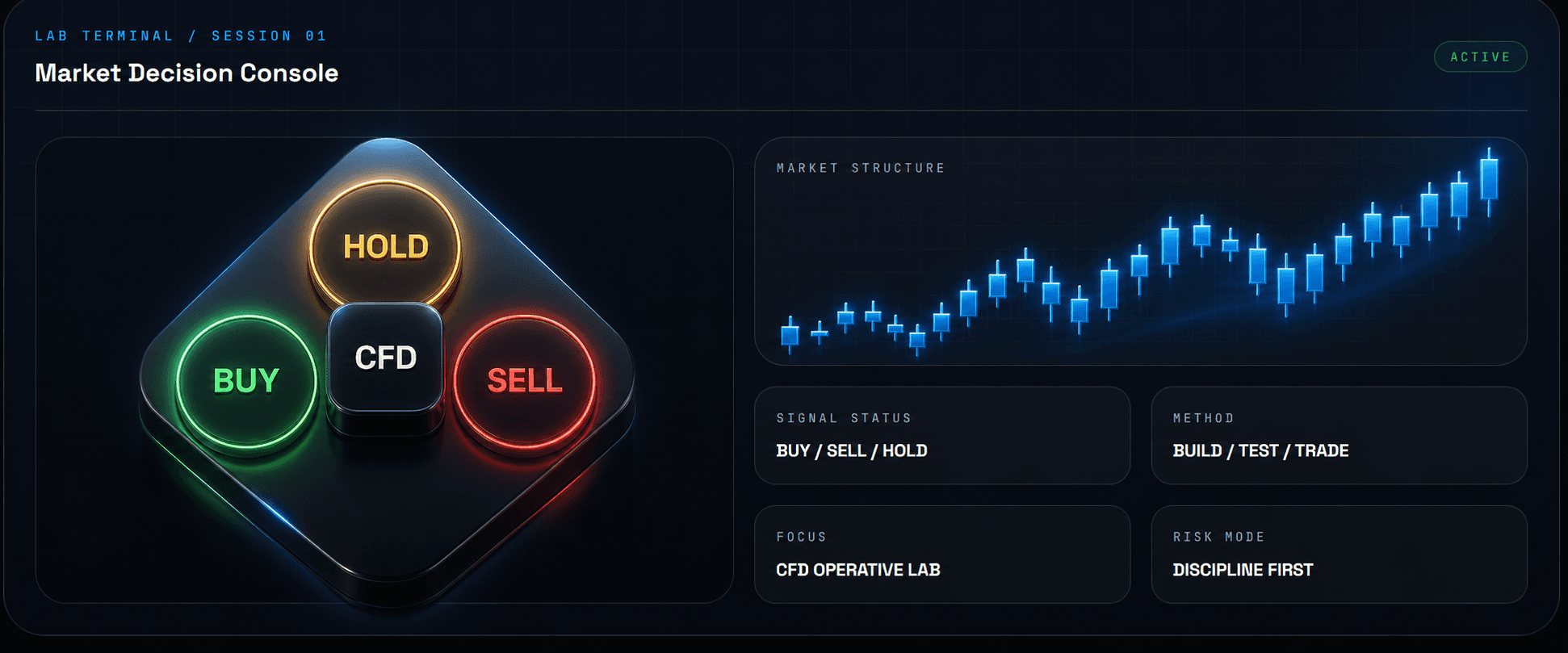 The CFD Lab Market Decision Console